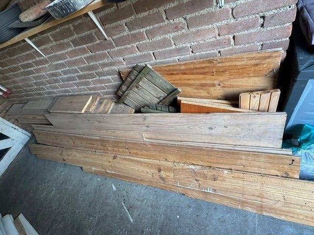 Grenenhout restanten, Gebruikt, 25 tot 50 mm, Grenen, Plank