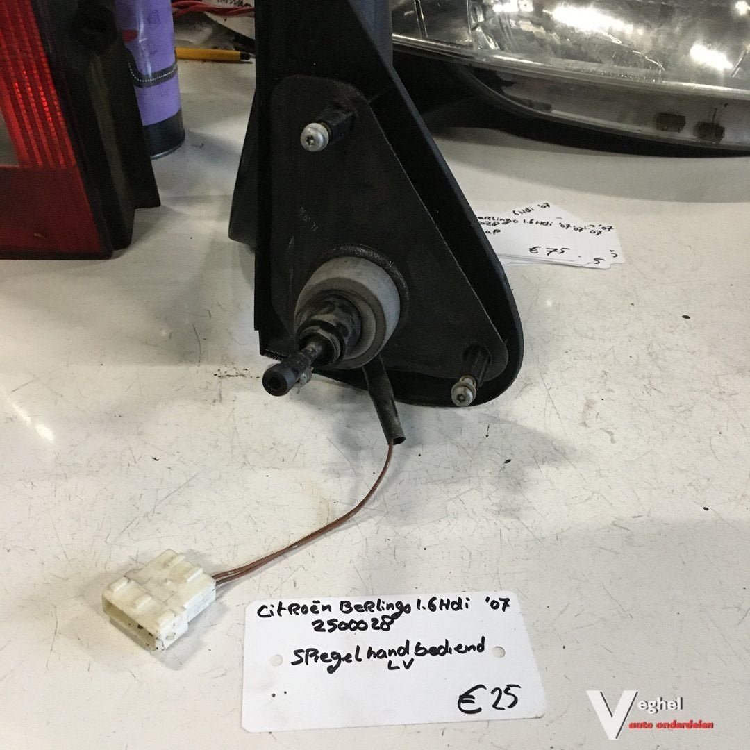 Citroen Berlingo 1.6 HDI 2007 Wagennr 2500028 Buitenspiegel, Gebruikt, -, -, Ophalen of Verzenden