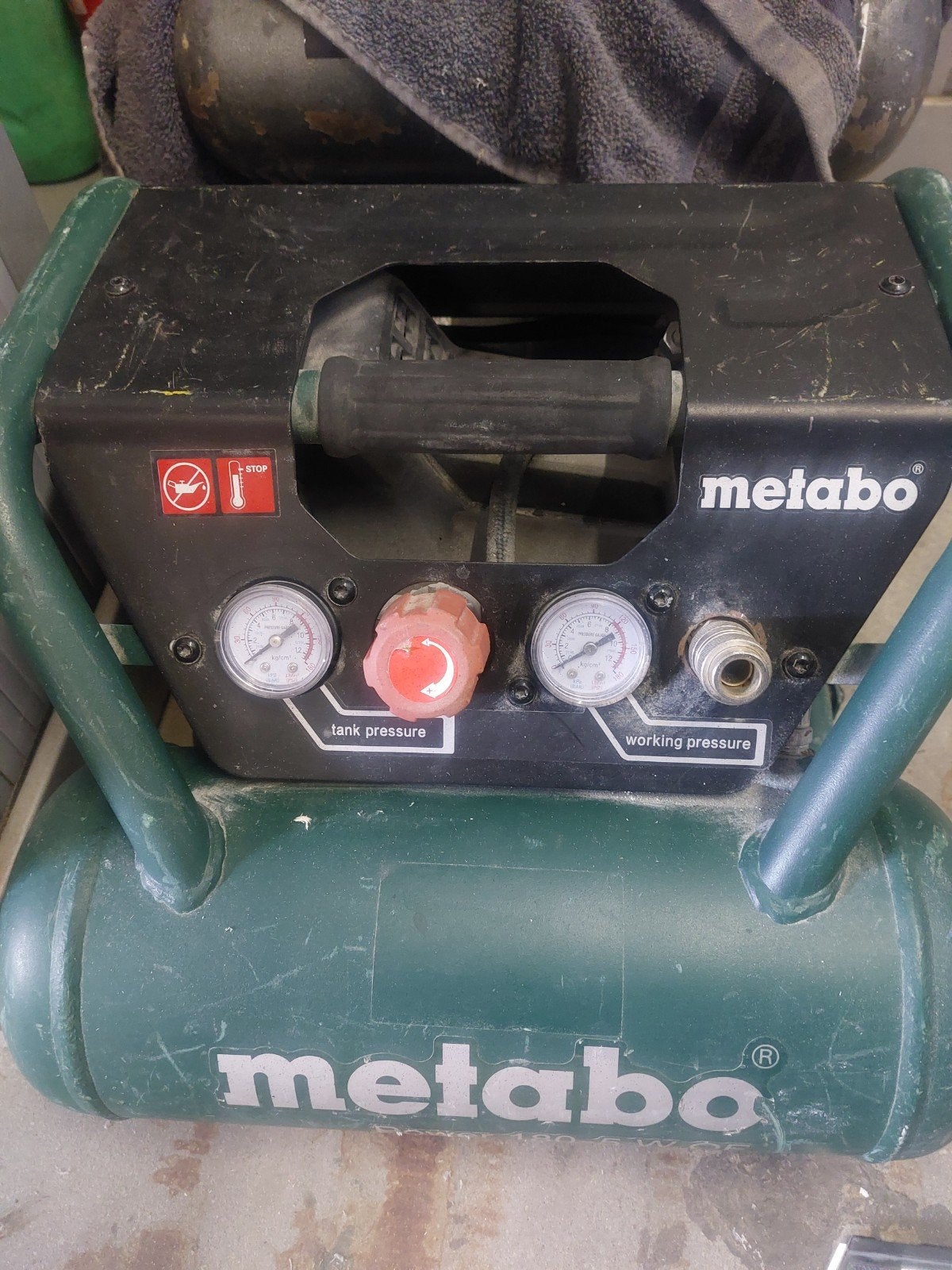 Metabo compressor 180-5W of, Ophalen, Gebruikt, 6 tot 10 bar, Minder dan 200 liter/min