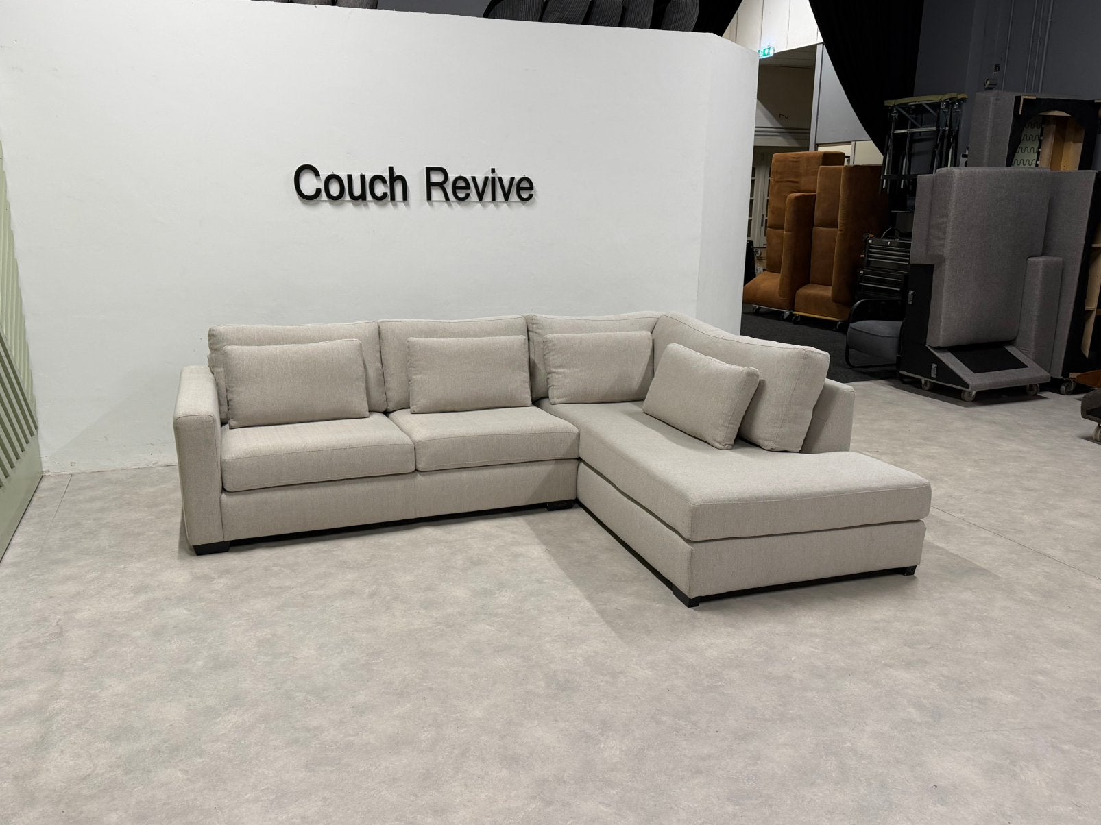 Beige Hoekbank 285-220 | Refurbished Gratis levering, Info@couchrevive.nl, -, Couch Revive, Ophalen of Verzenden