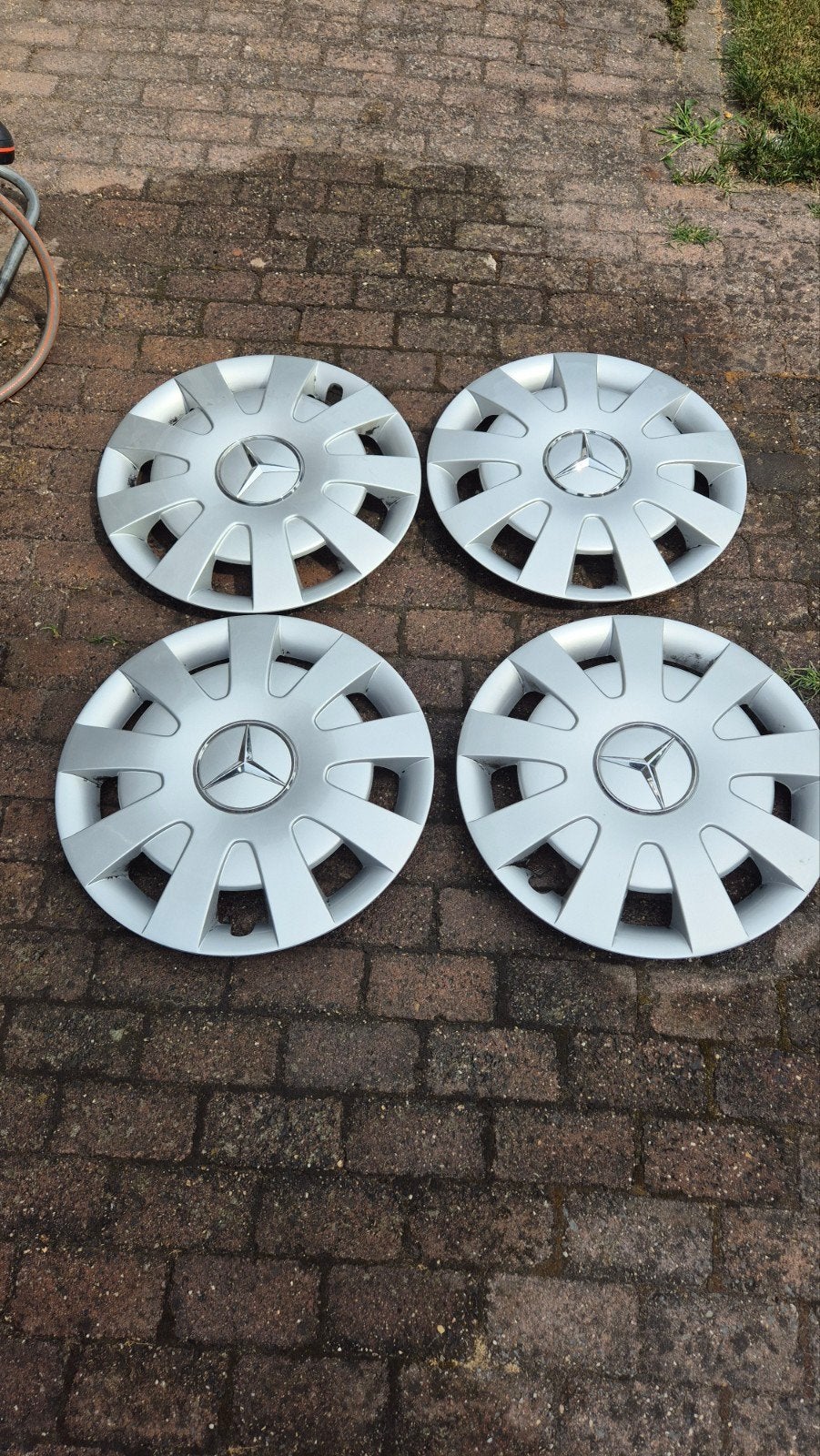 Set van 4 Mercedes wieldoppen, Ophalen of Verzenden