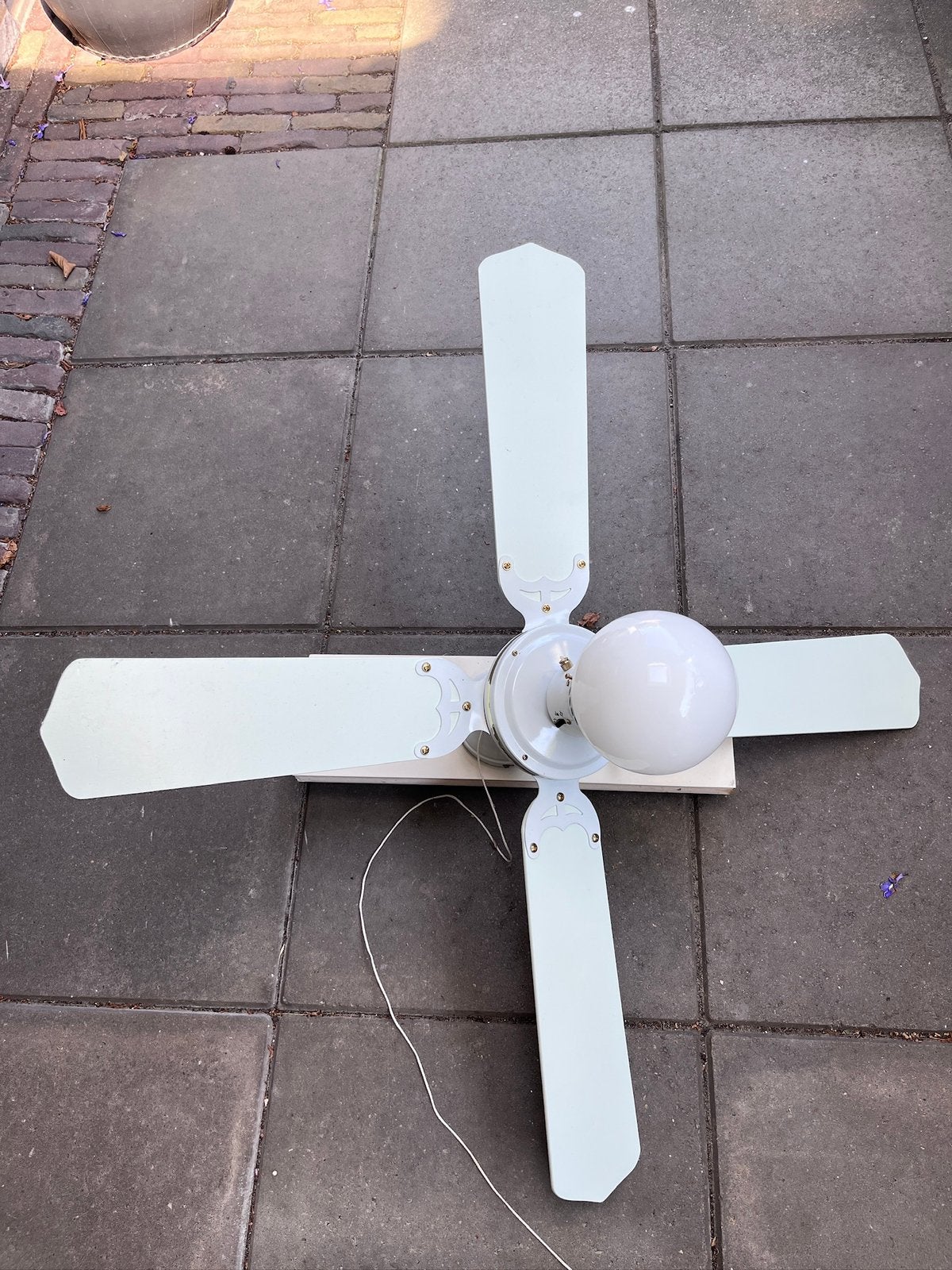 Plafond ventilator met lamp, Ophalen, Gebruikt, Plafondventilator