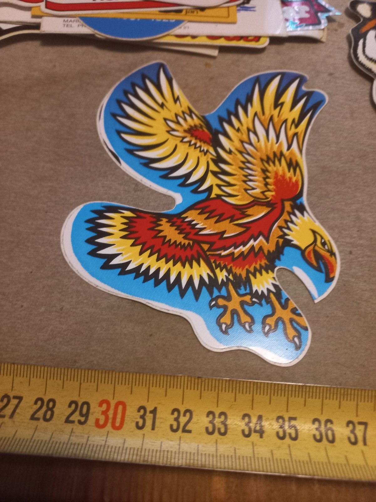 Vintage Adelaar Sticker - Kleurrijk en Gedetailleerd, Ophalen of Verzenden, Gebruikt, Overige typen
