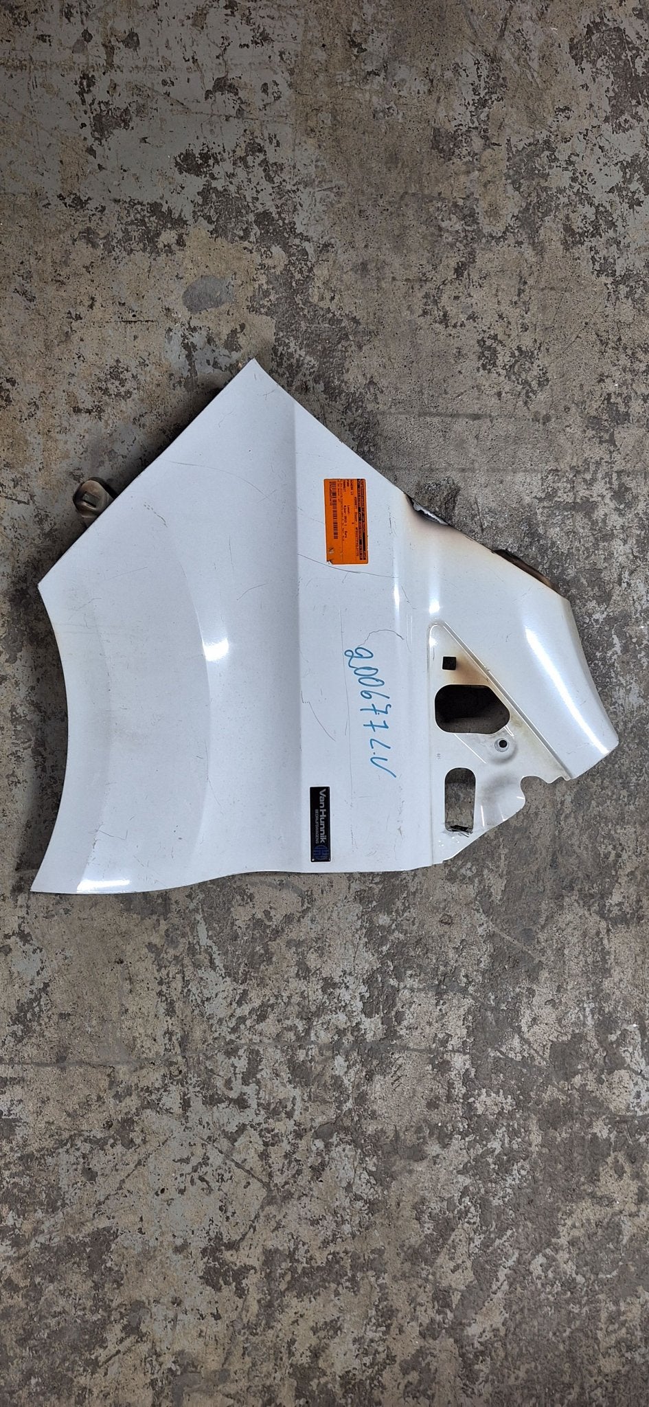 Ford Transit Spatbord Links-voor 2013 Wit Origineel, Auto-onderdelen, Carrosserie en Plaatwerk, Gebruikt, -, -, Ophalen of Verzenden