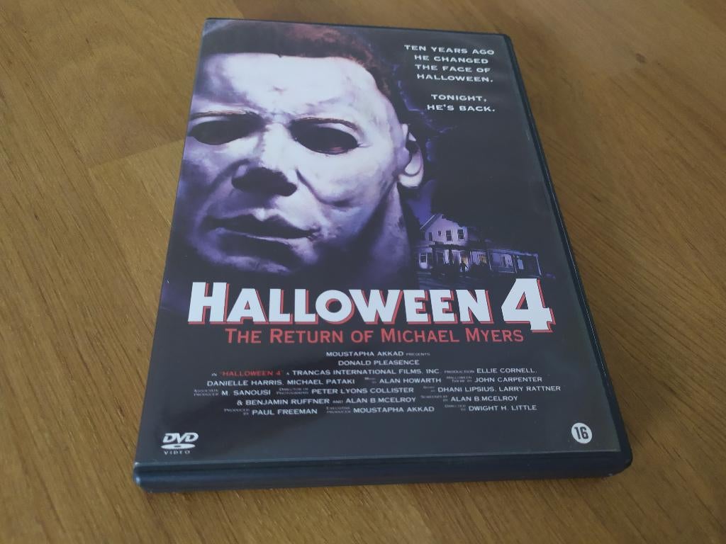 Halloween 4 - The Return of Michael Myers, Vanaf 16 jaar, Ophalen of Verzenden, Zo goed als nieuw, Overige genres