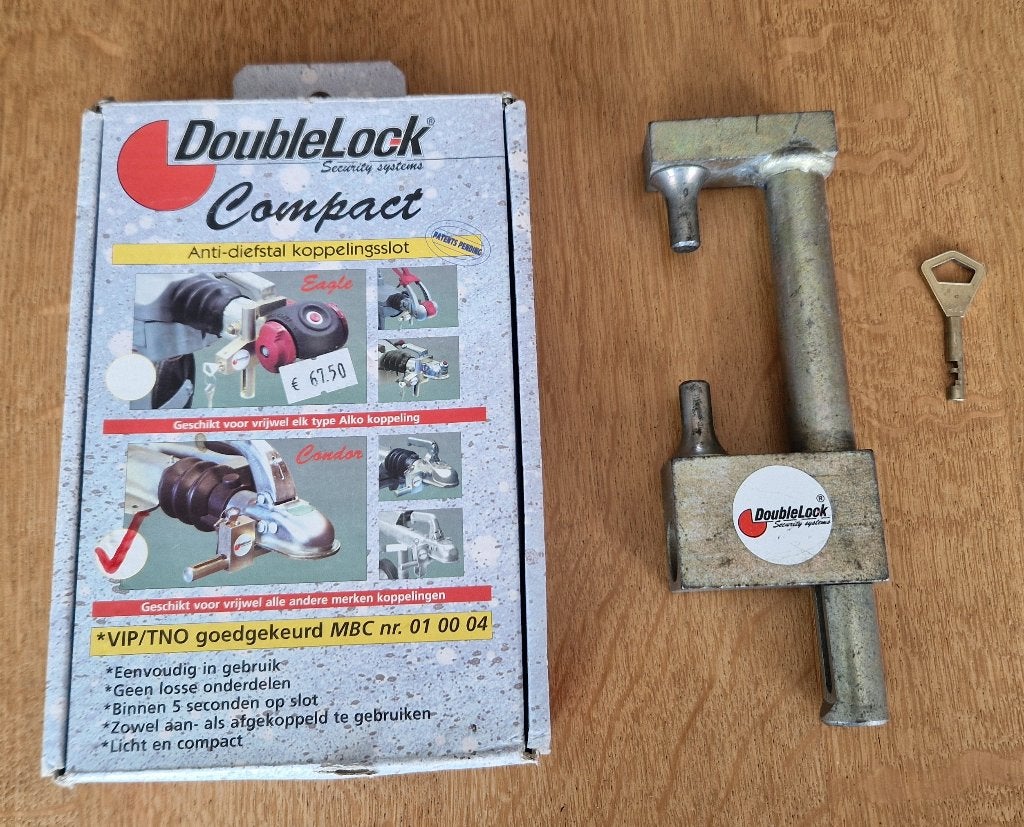 Aanhangerslot - Disselslot - DoubleLock Compact, Caravans en Kamperen, Ophalen of Verzenden, Gebruikt