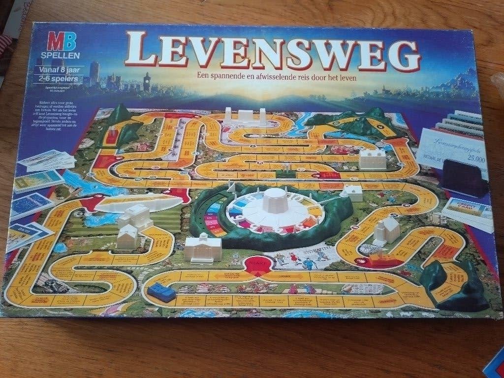 Levensweg, Hobby en Vrije tijd, Gezelschapsspellen | Bordspellen, Vijf spelers of meer, Ophalen of Verzenden, Zo goed als nieuw