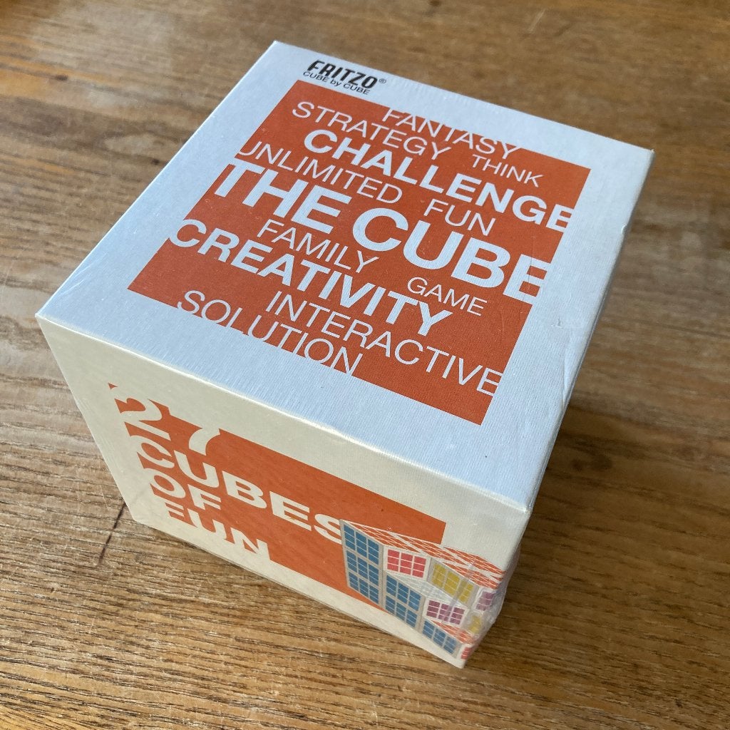 Fritzo - Cube by Cube - puzzel spel 27 houten blokken nieuw, Ophalen of Verzenden, Minder dan 500 stukjes, Nieuw, Rubik's of 3D-puzzel