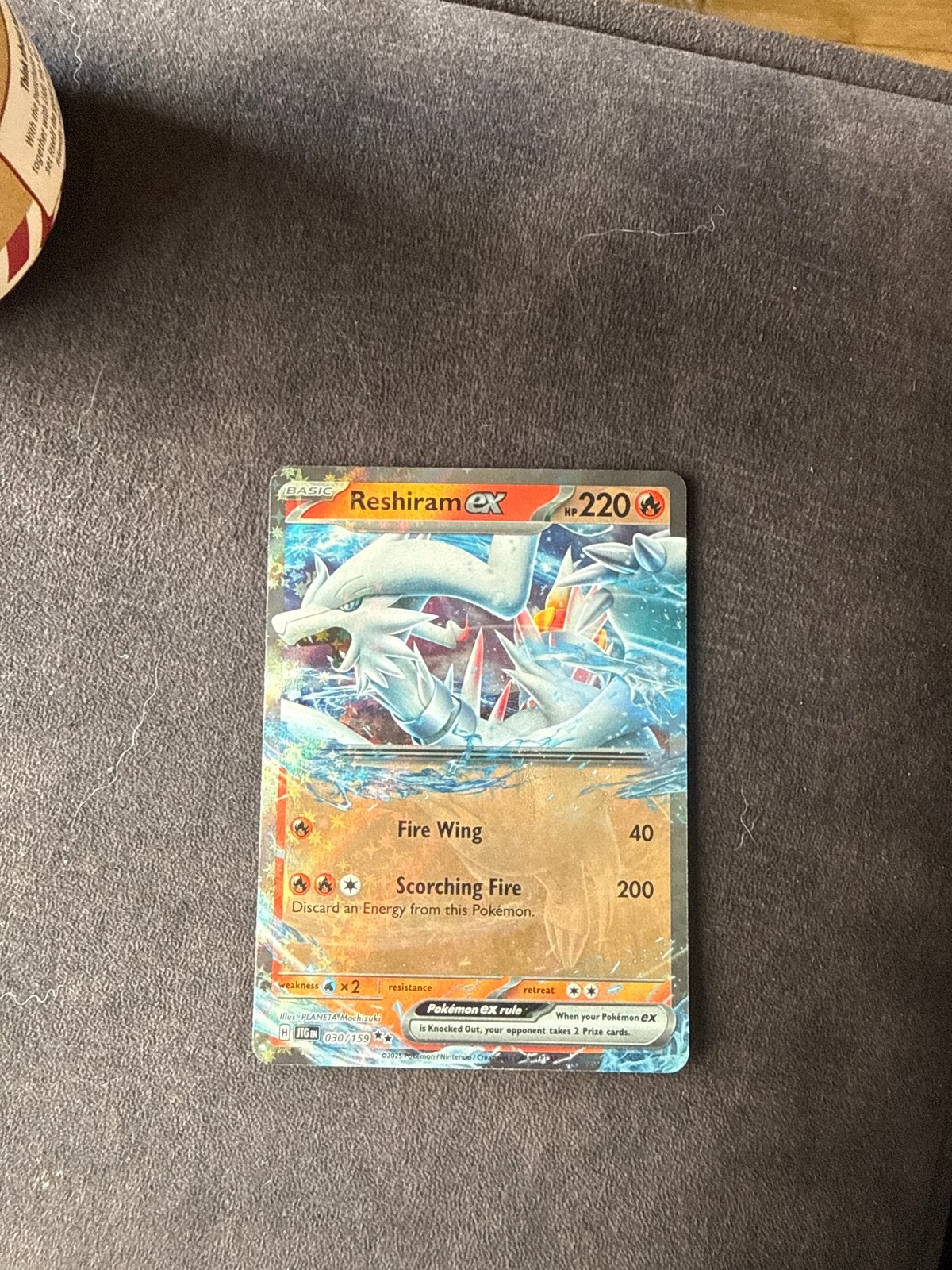 Pokemon kaart Reshiram EX - Zeldzame Holo Kaart, Ophalen of Verzenden, Nieuw, Losse kaart, Foil