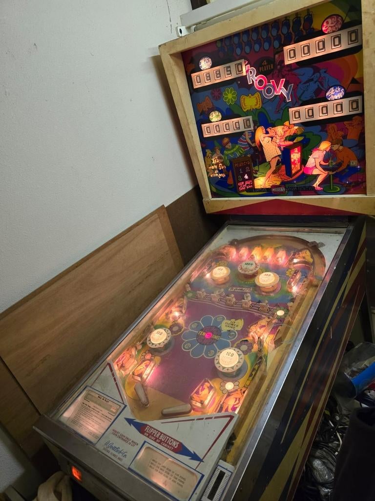 Gottlieb Groovy Flipperkast (ca. 1970) - Volledig Werkend, Ophalen of Verzenden