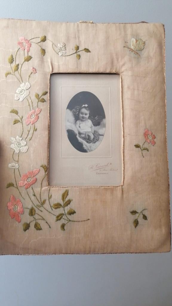 Zijden fotolijst uit Parijs, Ophalen of Verzenden