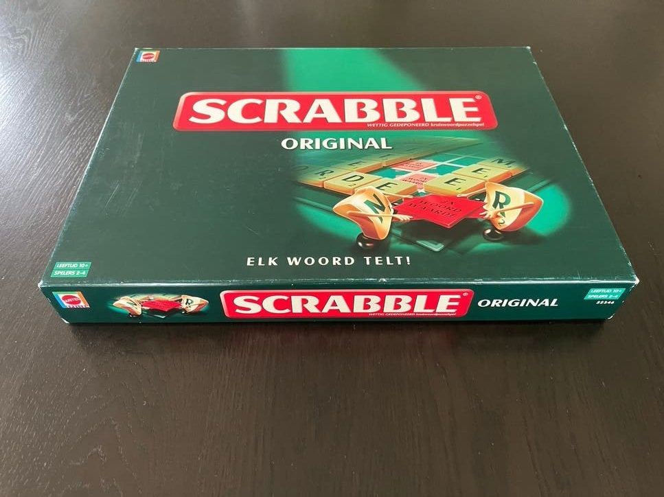 Scrabble Original Bordspel - Compleet en in Goede Staat, Drie of vier spelers, Ophalen of Verzenden, Zo goed als nieuw
