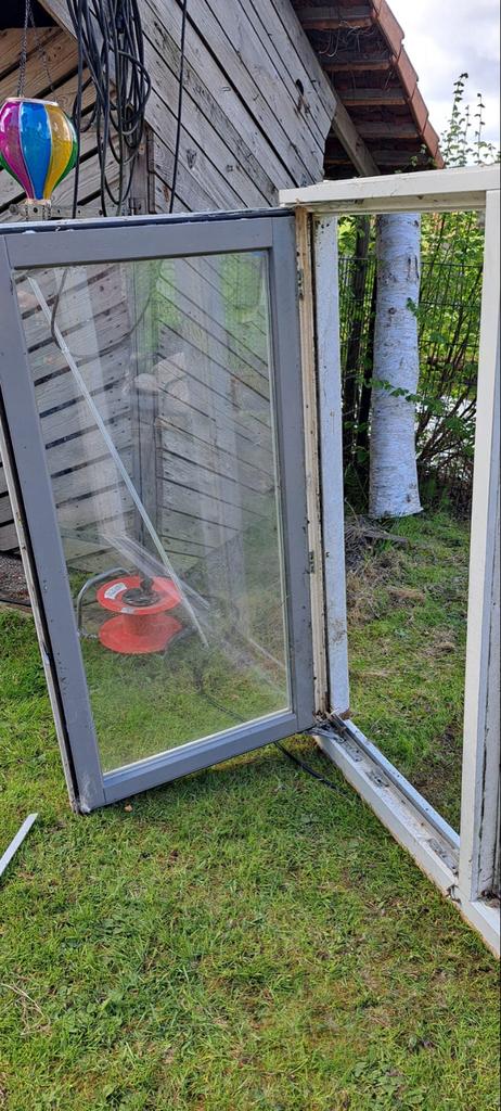 Kozijn met vast en draai-kiepraam, Gevelraam of Ruit, Gebruikt, 80 tot 120 cm, Ophalen of Verzenden