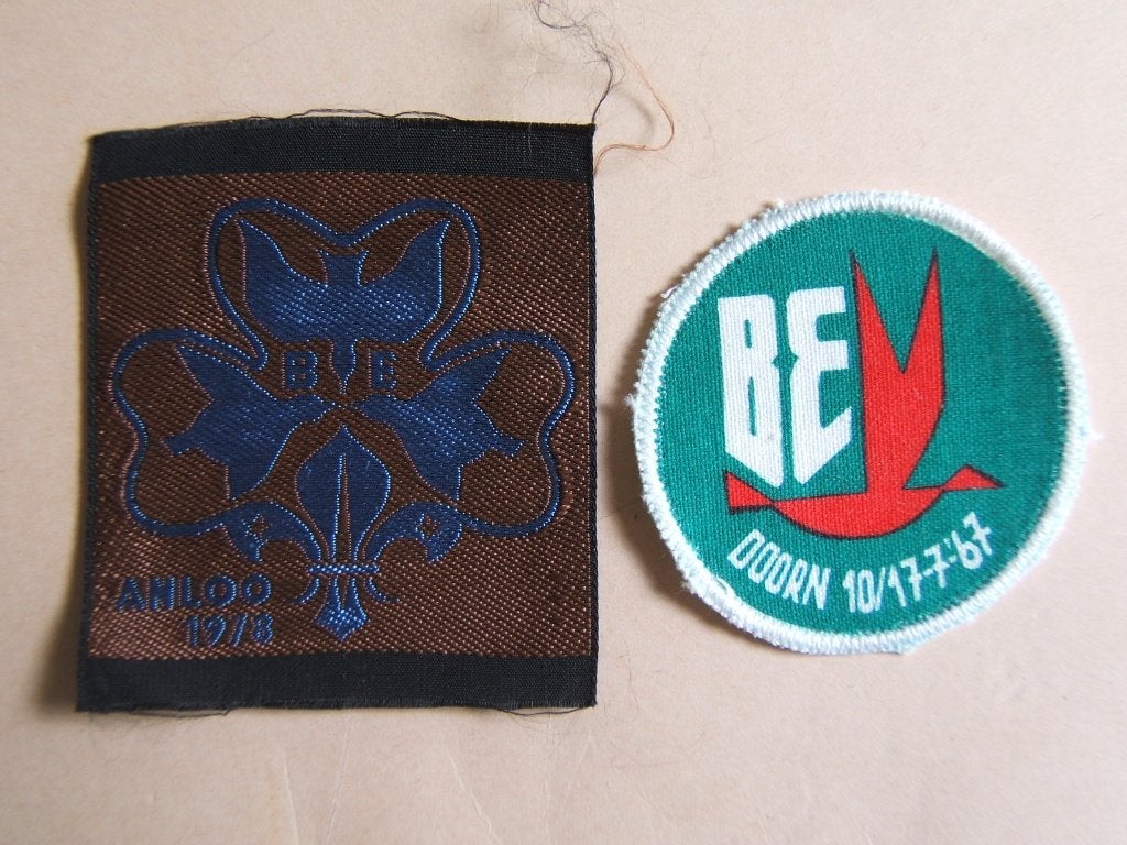 scouting 2x BE 1978 doorn en 1967 Doorn, Verzamelen, Scouting, Ophalen of Verzenden, Gebruikt, Embleem, Speld of Insigne