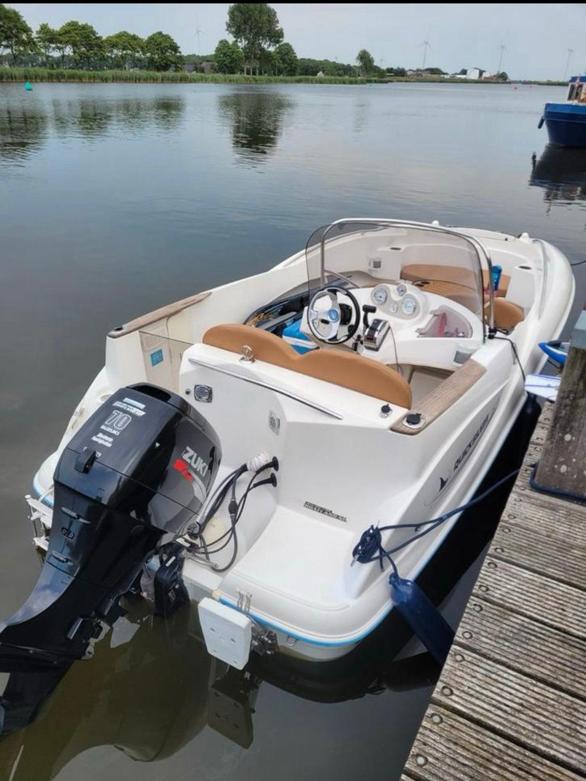 QuickSilver 505 Commander met 70 PK SUZUKI en trailer., Ophalen, Kunststof, 70 tot 120 pk, Zo goed als nieuw