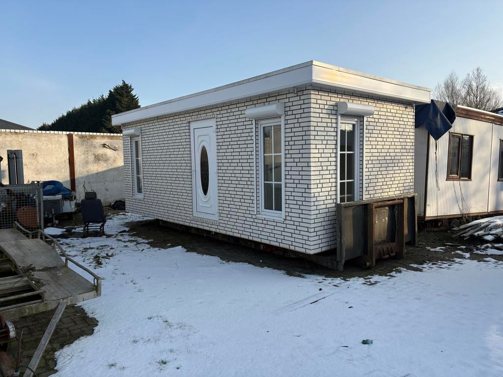 Modulaire unit/kantoorunit/bouwkeet met rolluiken, Ophalen