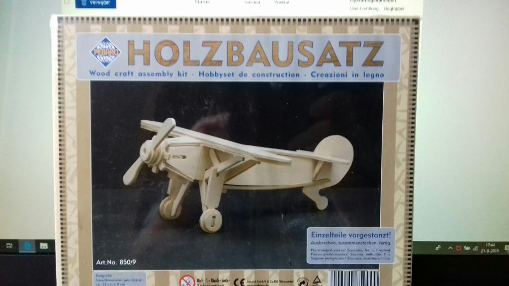 Houten vliegtuig bouwset, Ophalen of Verzenden, Nieuw, 1:72 tot 1:144, Overige merken