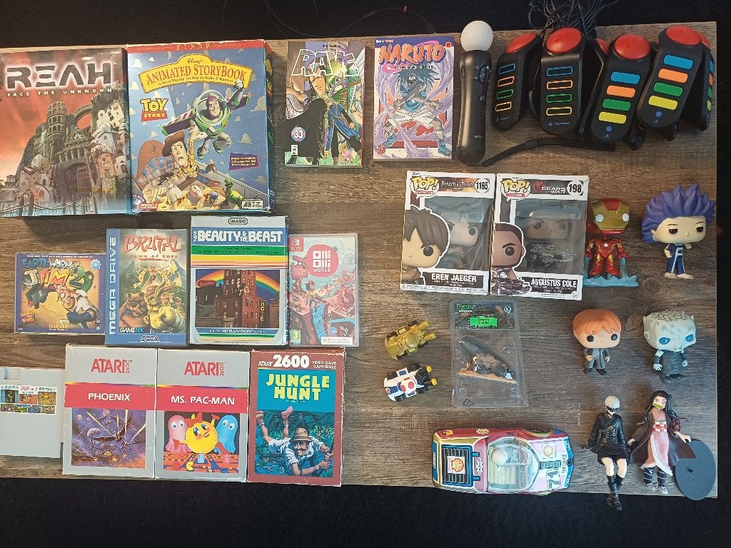 Gamer & Collector's Mixed Collection – Games, Manga, Figures, 1 speler, Ophalen of Verzenden, Zo goed als nieuw, Vanaf 3 jaar