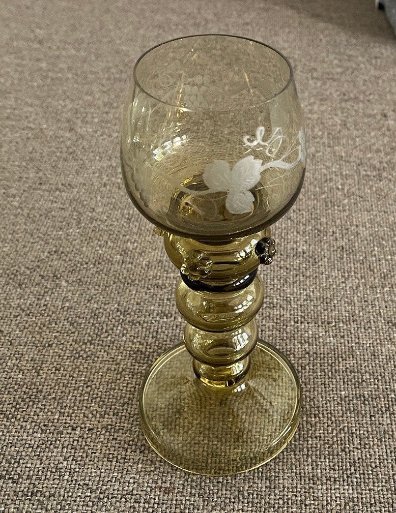Oud wijnglas, Ophalen of Verzenden
