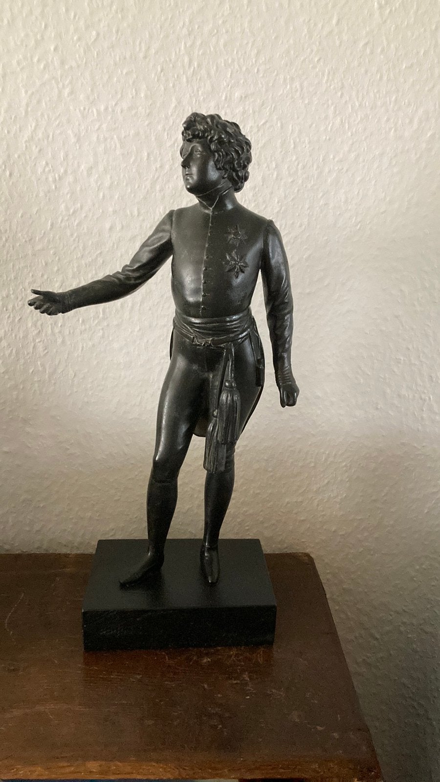Antiek beeld brons metaal Franse soldaat, Napoleon?, Antiek en Kunst, Ophalen of Verzenden