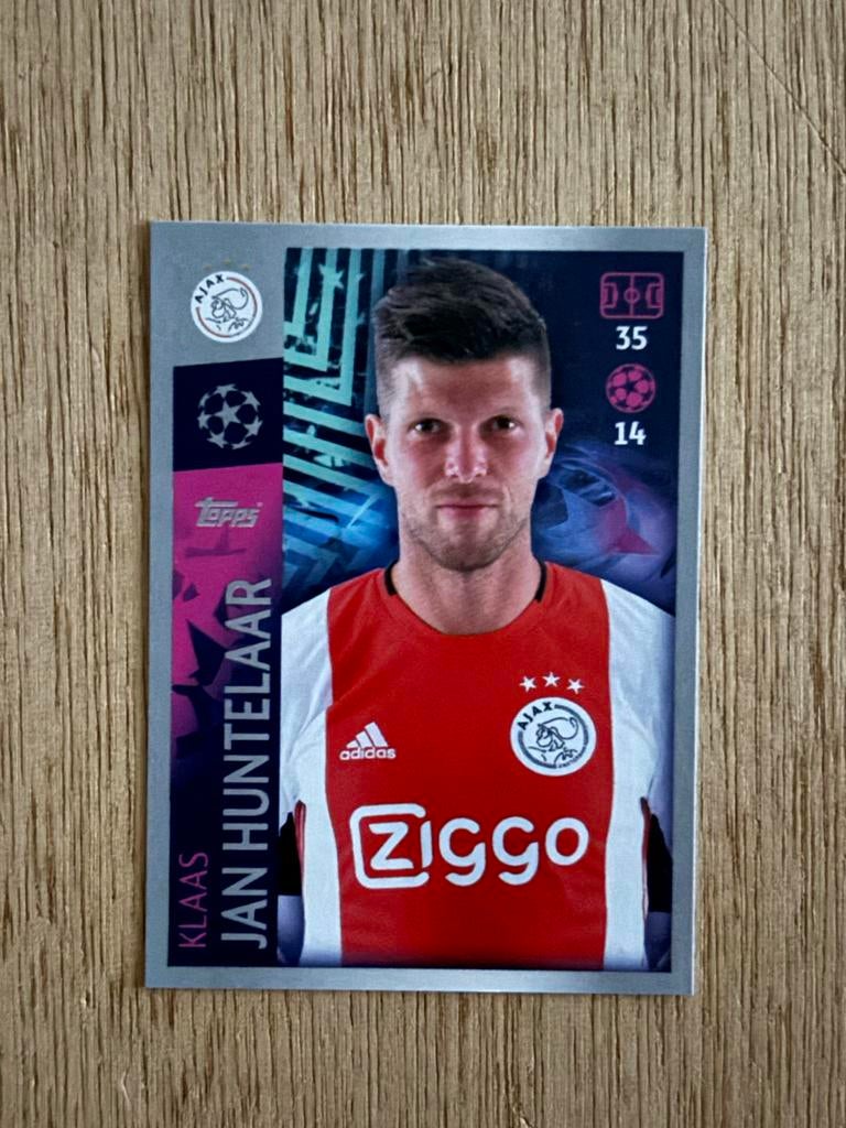 Klaas Jan Huntelaar Topps Champions League Kaart, Verzamelen, Ophalen of Verzenden, Zo goed als nieuw, Ajax, Spelerskaart