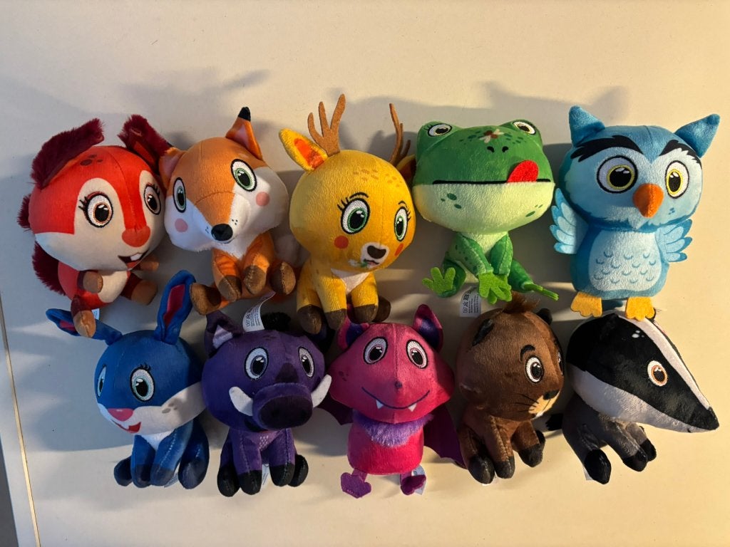 Complete set lidl bosmini knuffels uit de spaaractie 2025, Lidl, Ophalen of Verzenden