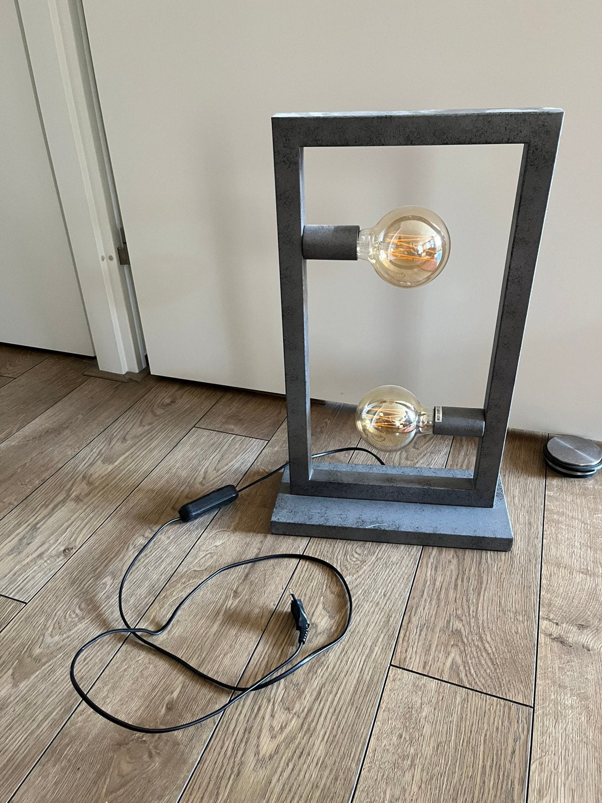 Industriële tafellamp, Ophalen, 55 cm, Metaal, Industrieel