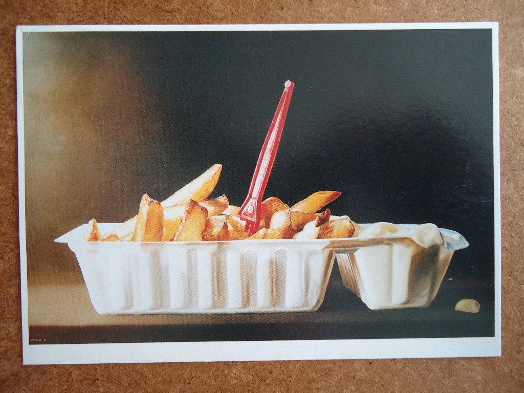 (413) Kunstkaart: T. SPARNAAY / Patat, Verzamelen, Ansichtkaarten | Themakaarten, Verzenden, 1980 tot heden, Gelopen, Overige thema's