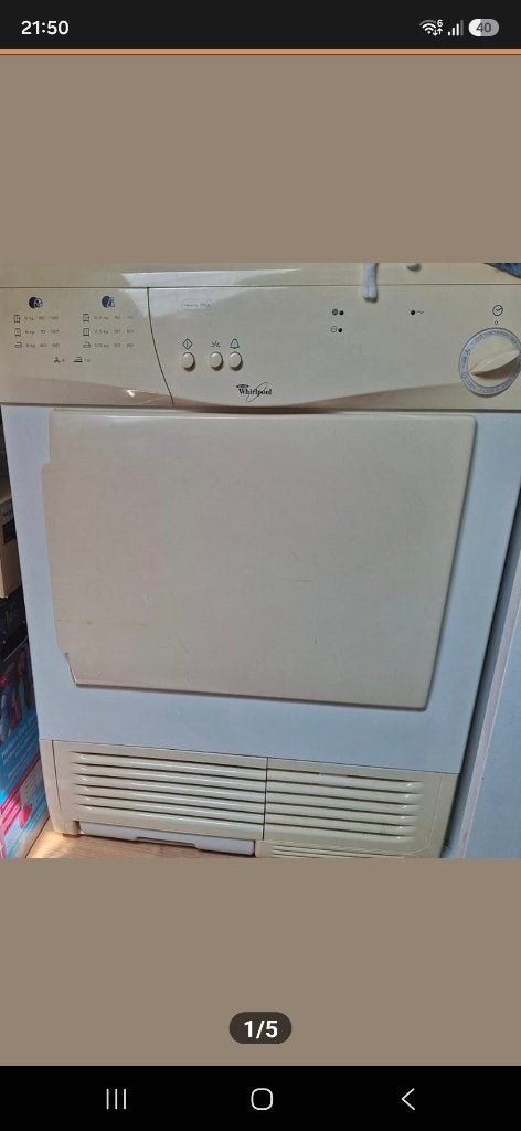 Droger, Witgoed en Apparatuur, Wasdrogers, Zo goed als nieuw, Condens, Voorlader, 6 tot 8 kg, Ophalen