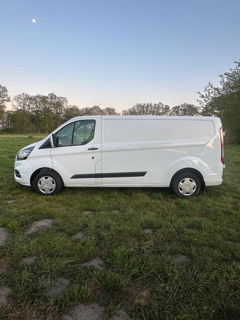 Ford Transit Custom GB 2.0 Tdci 105PK 300 L2h1 2019 Wit, Auto's, Voorwielaandrijving, 1995 cc, 4 cilinders, 2800 kg