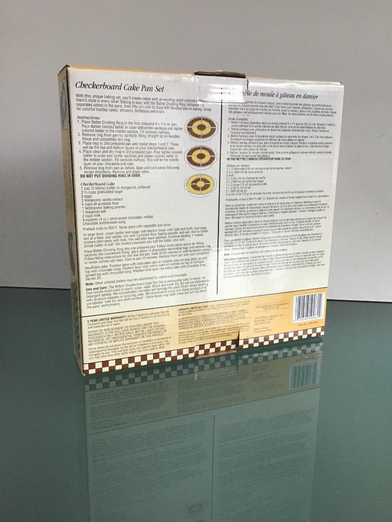 Wilton Checkerboard Cake Pan Set - Nieuw!, Verzenden, Nieuw, Taarten, Bakvorm