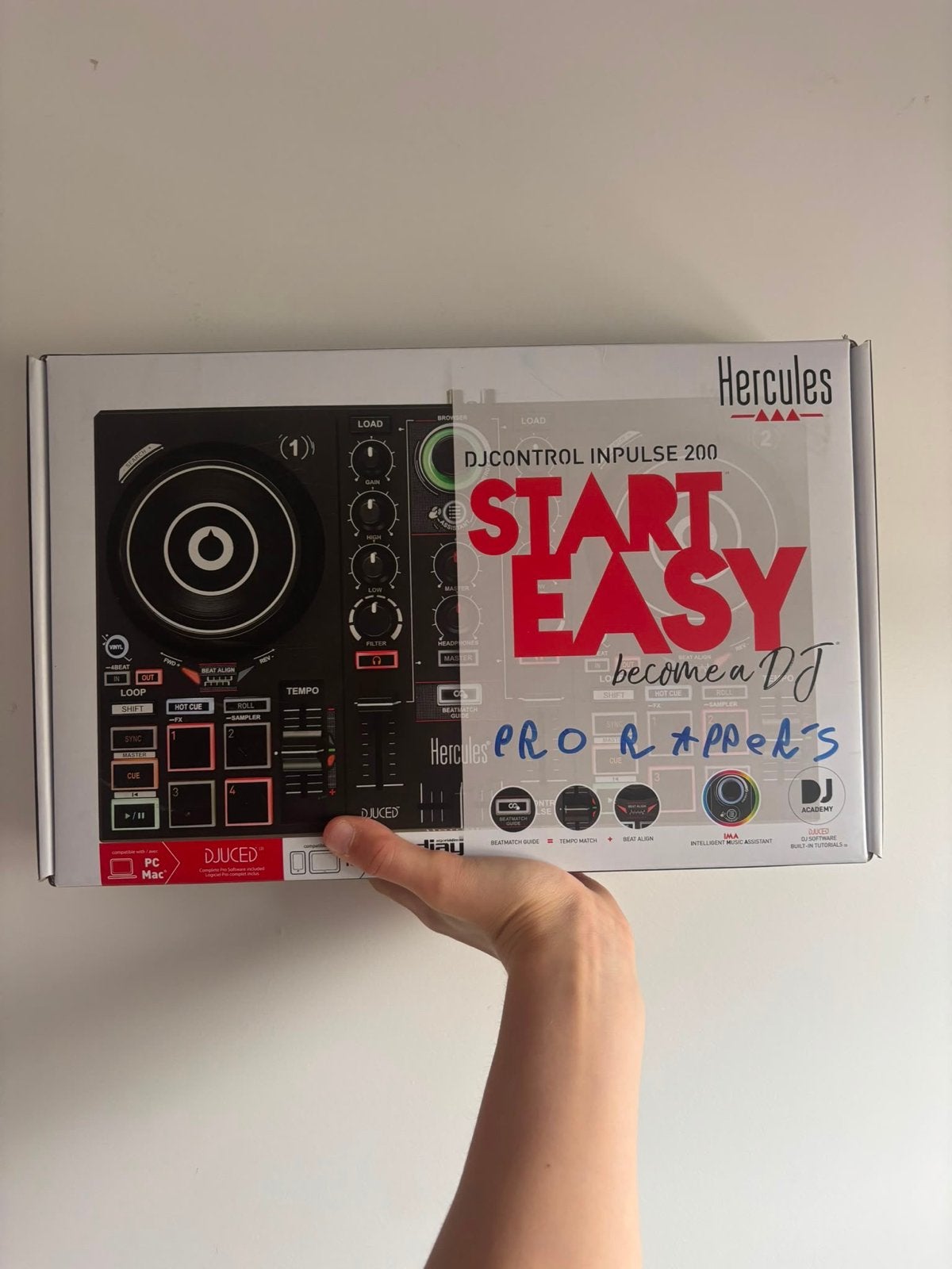 Hercules DJControl Inpulse 200 DJ-set met Devine PRO 1000 ko, Ophalen of Verzenden, Zo goed als nieuw, Dj-set, Overige merken
