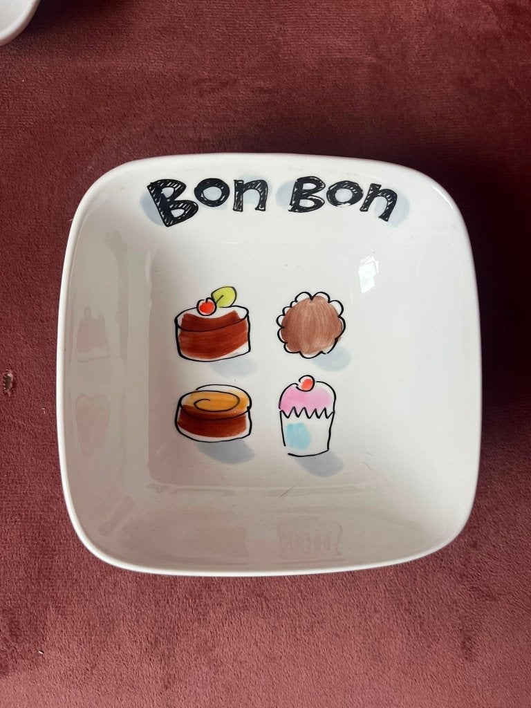 Blond Amsterdam LE Handwerk bakjes Bonbon/Chocolate 4 stuks, Ophalen of Verzenden, Nieuw, Aardewerk, Schaal of Schalen