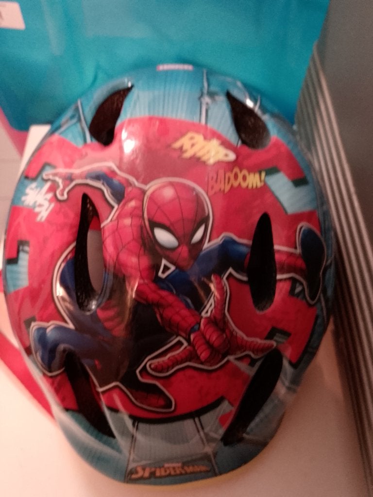 Stoere Marvel Spider-Man Kinderfietshelm - Maat 50-56 cm, Jongen of Meisje, Overige maten, Ophalen of Verzenden, Zo goed als nieuw