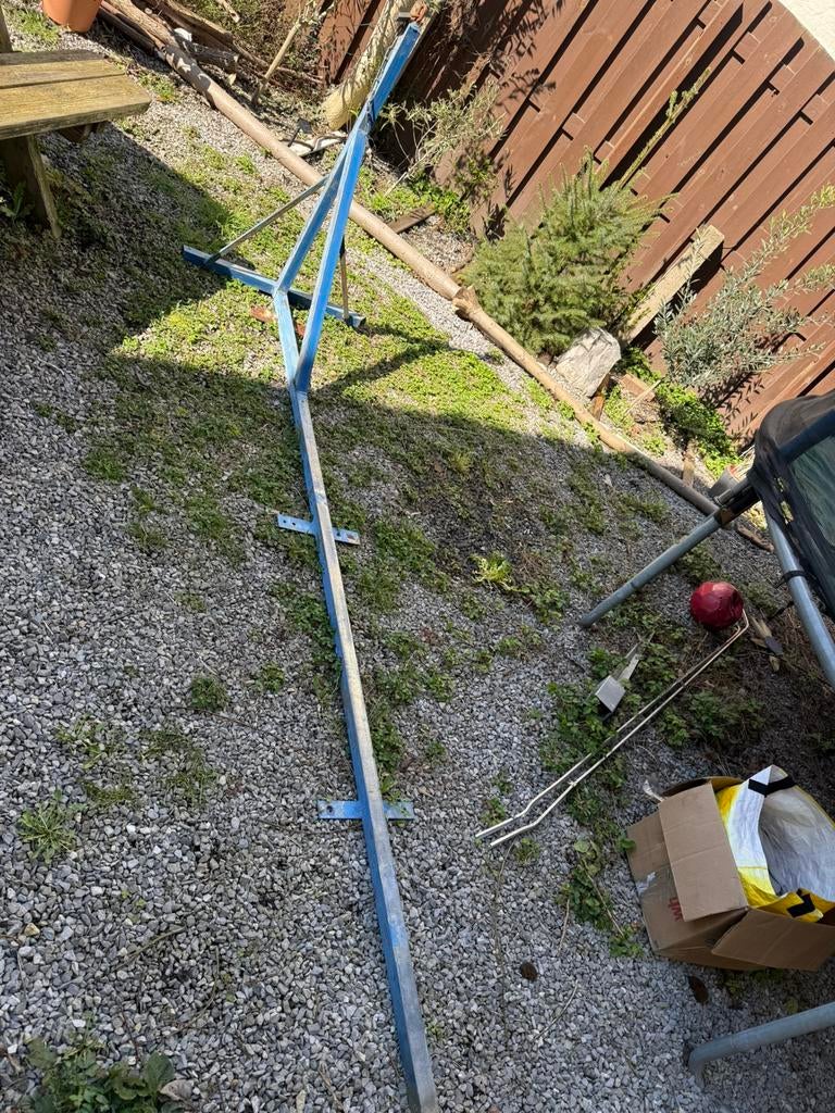 Bokszak paal metaal, Ophalen of Verzenden, Gebruikt, Wasrek