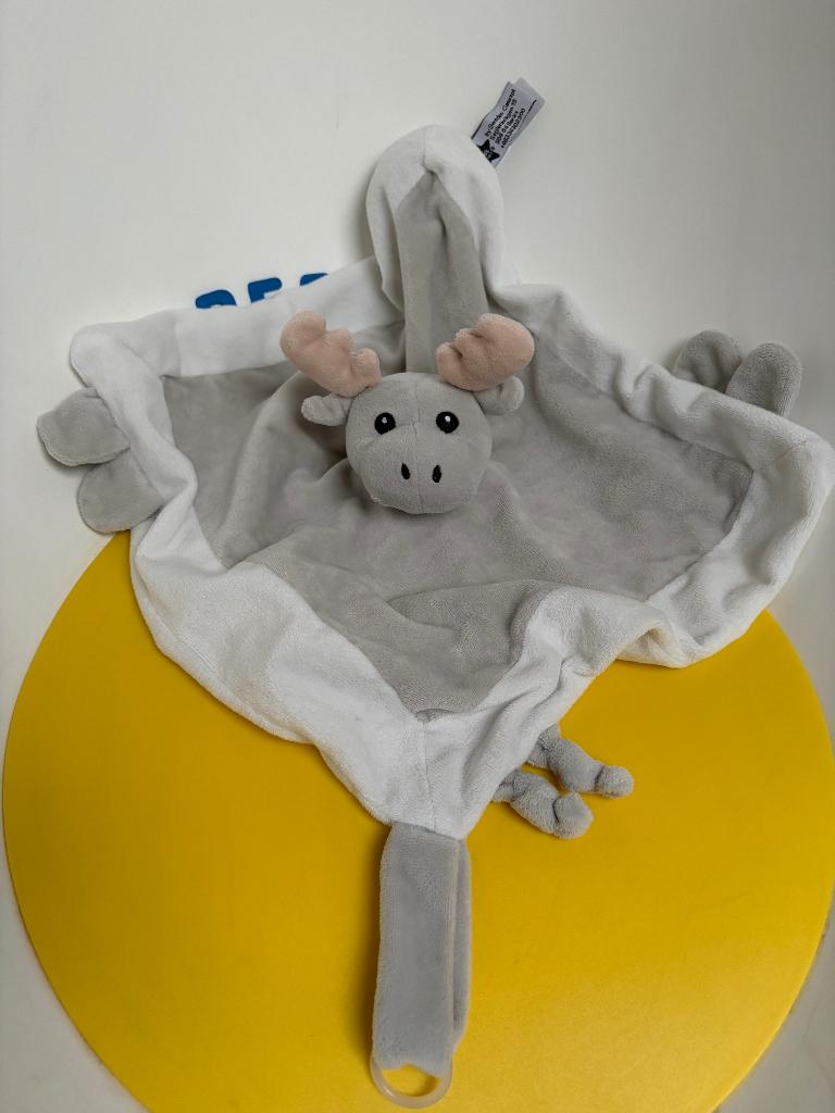 K1225 kids concept doek doekje grijs rendier, Kinderen en Baby's, Speelgoed | Knuffels en Pluche, Ophalen of Verzenden, Overige typen