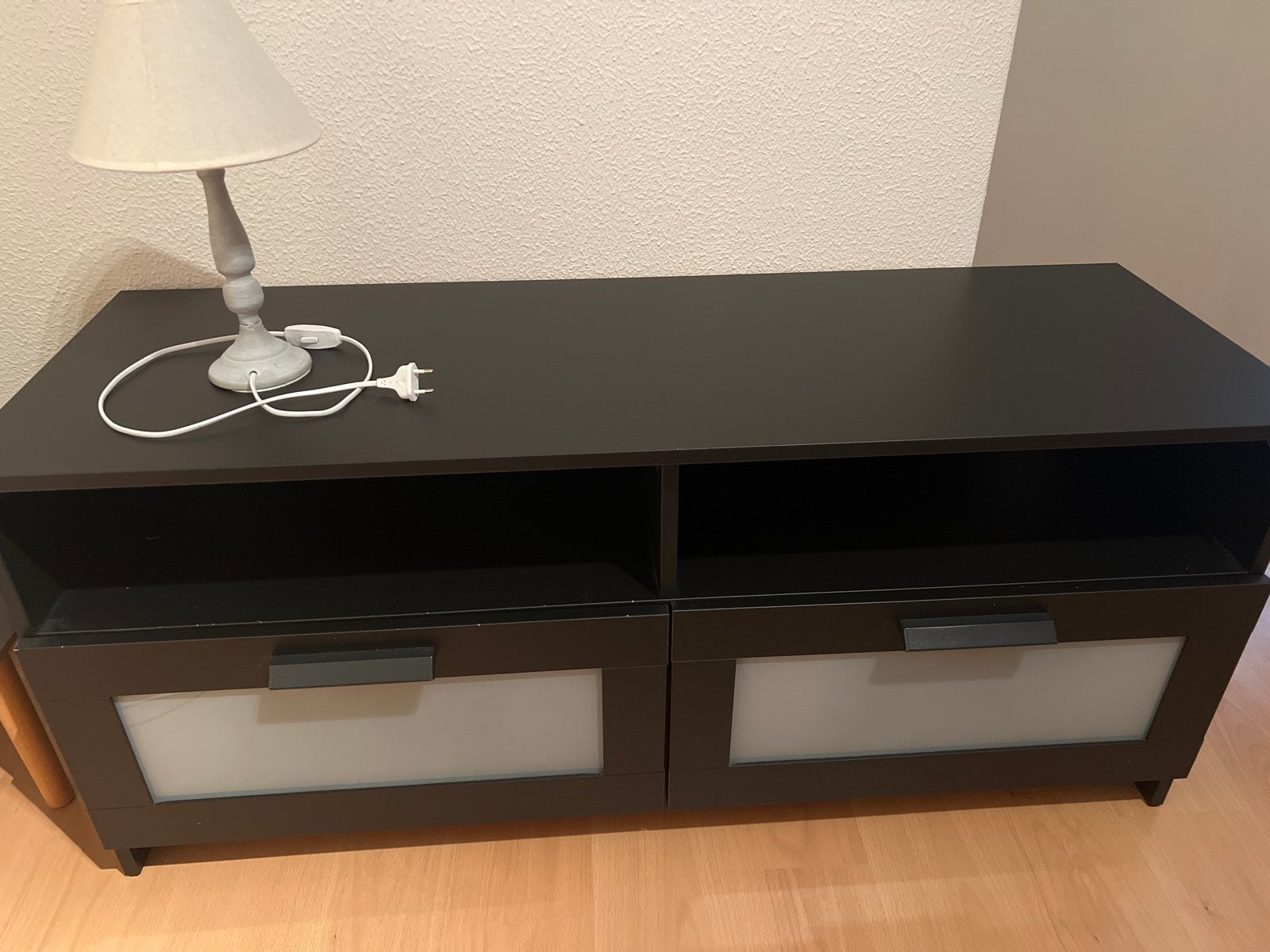 IKEA BRIMNES TV-meubel zwart, 120x41x53 cm, Ophalen, Gebruikt, 100 tot 150 cm, 25 tot 50 cm