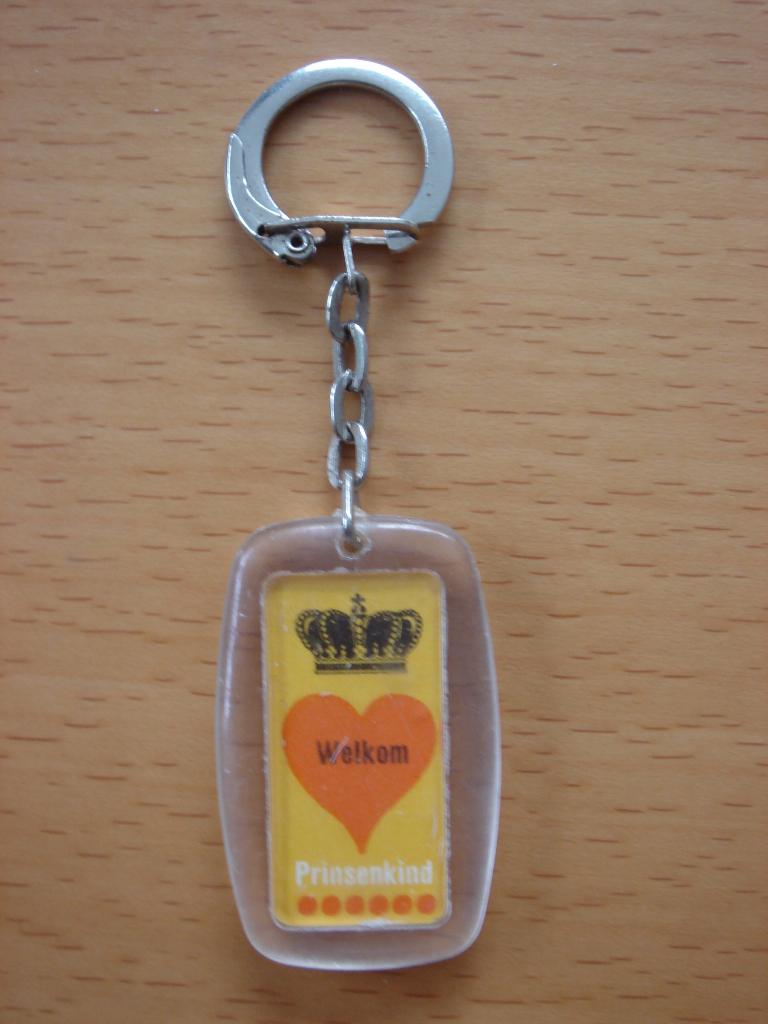 Sleutelhanger Welkom Prinsenkind , Ophalen of Verzenden, Gebruikt, Overige typen