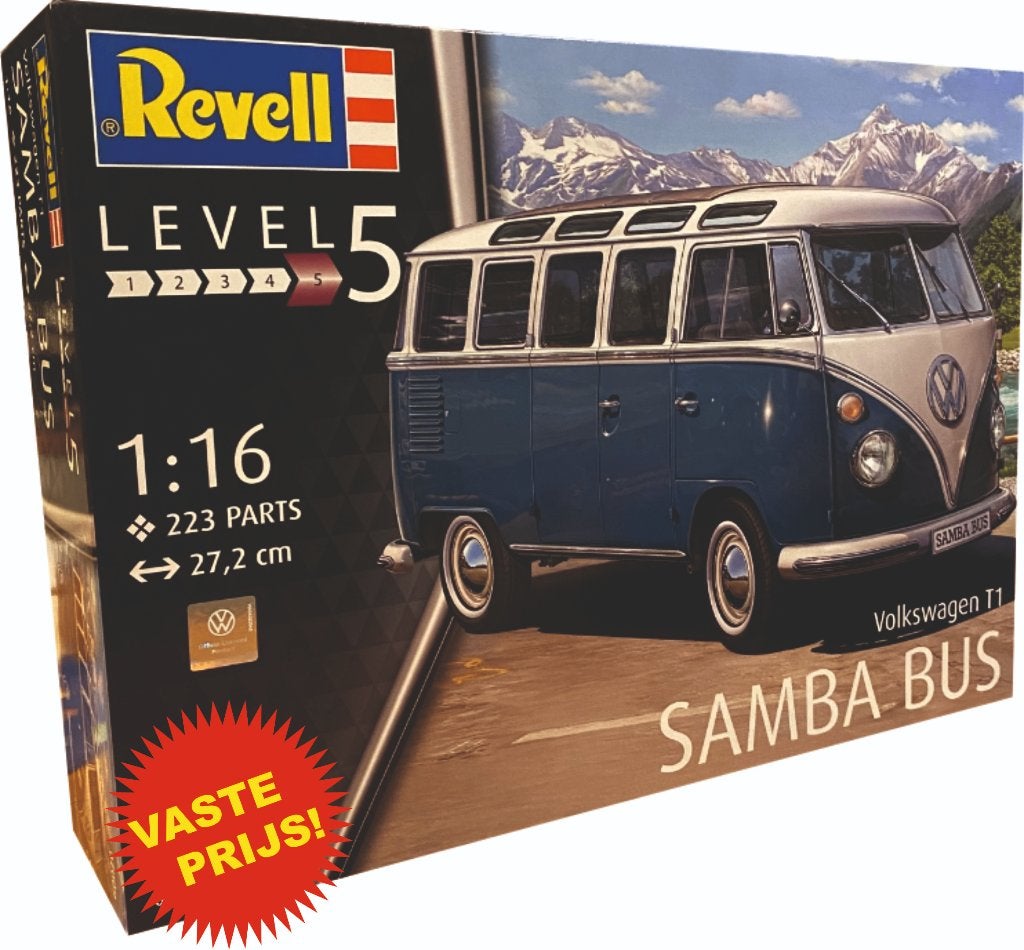 Volkswagen T1 SAMBA BUS (Revell 07009), Auto, Revell, Groter dan 1:32, Nieuw