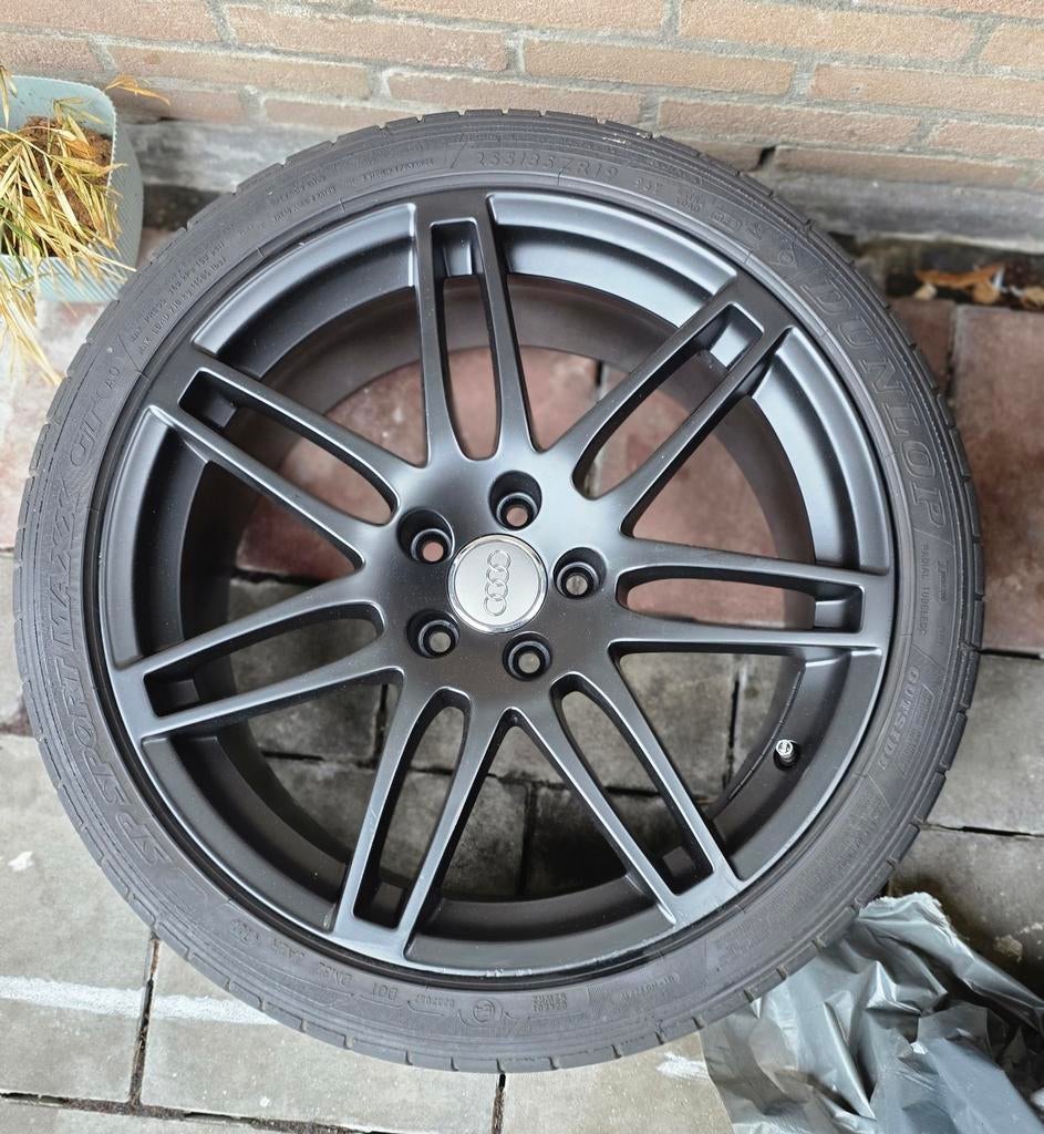 Audi 19 inch velgen met zomerbanden - 255/35ZR19, 19 inch, Gebruikt, 255 mm, Banden en Velgen