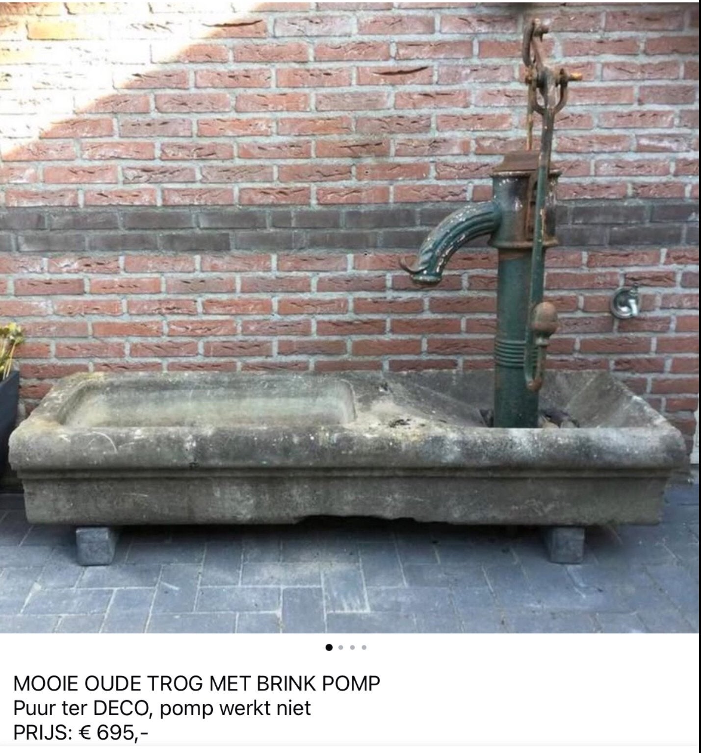 PRACHTIGE OUDE BRINKPOMP, Tuin en Terras, Ophalen, Gebruikt, Gietijzer, Overige typen