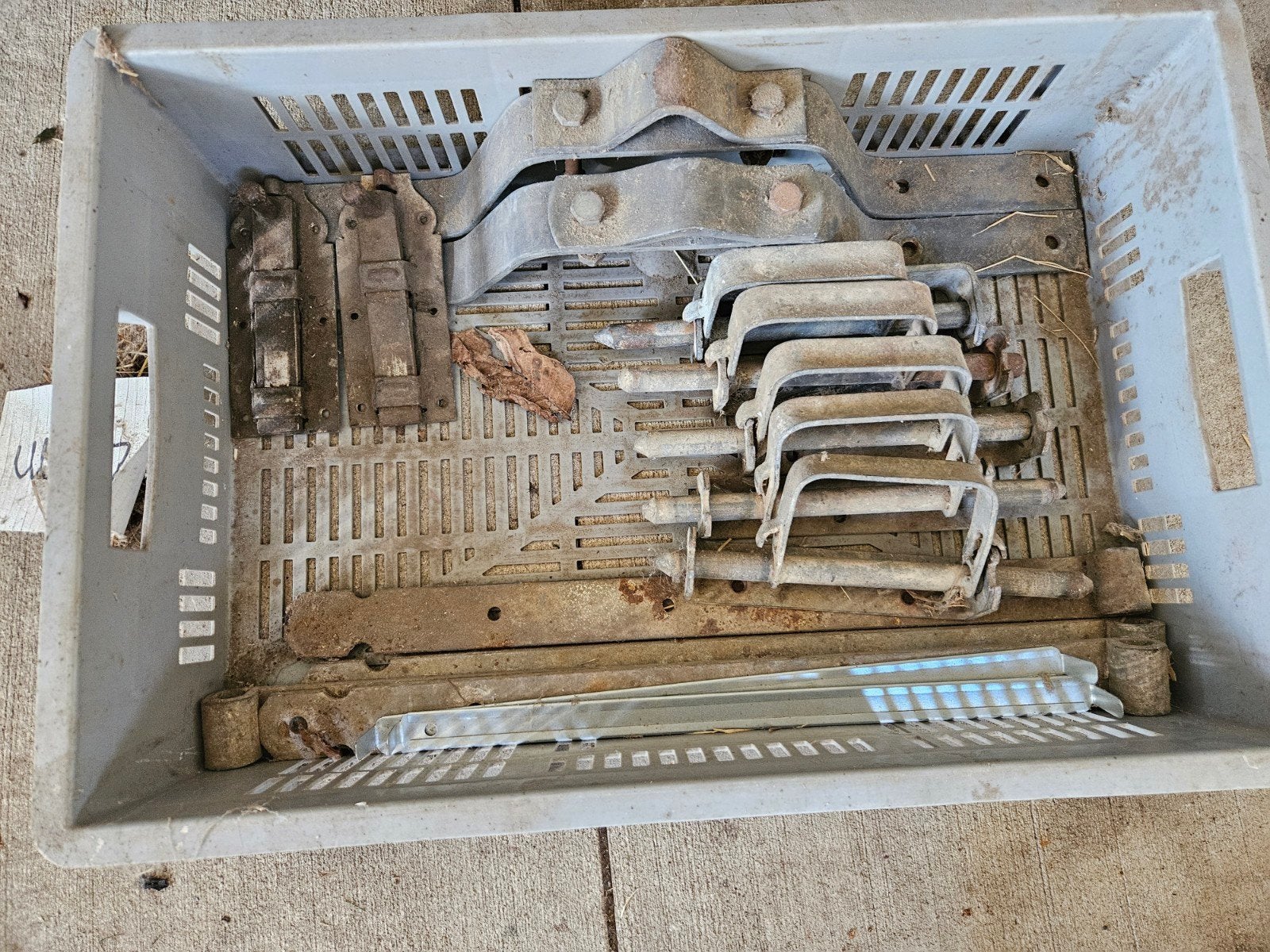 Te koop diverse poortsluitingen, Ophalen, Gebruikt, Metaal