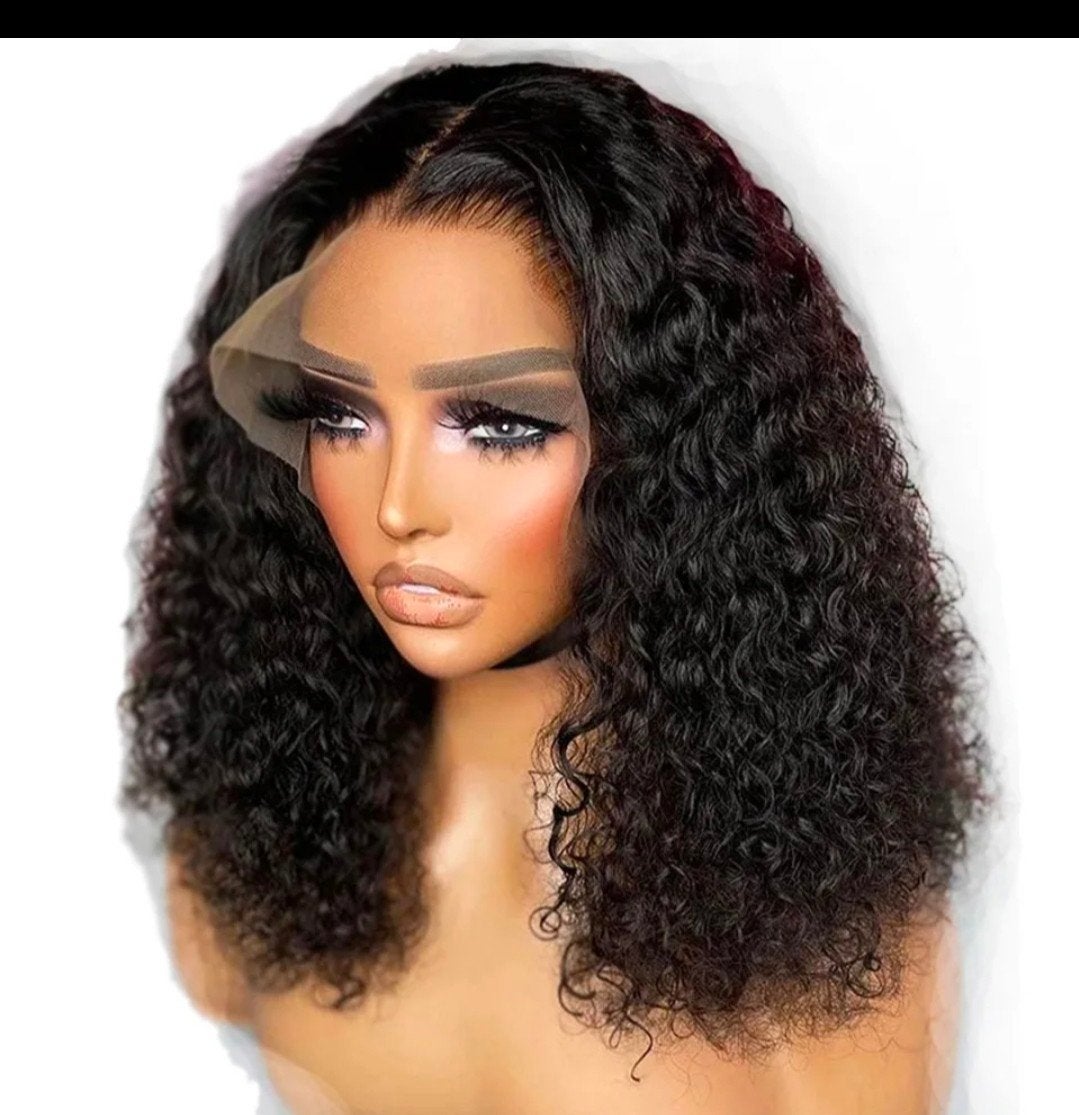 16 inch jerry curls wig/ pruik 100% menselijke haar, Ophalen of Verzenden, Nieuw, Pruik of Haarverlenging