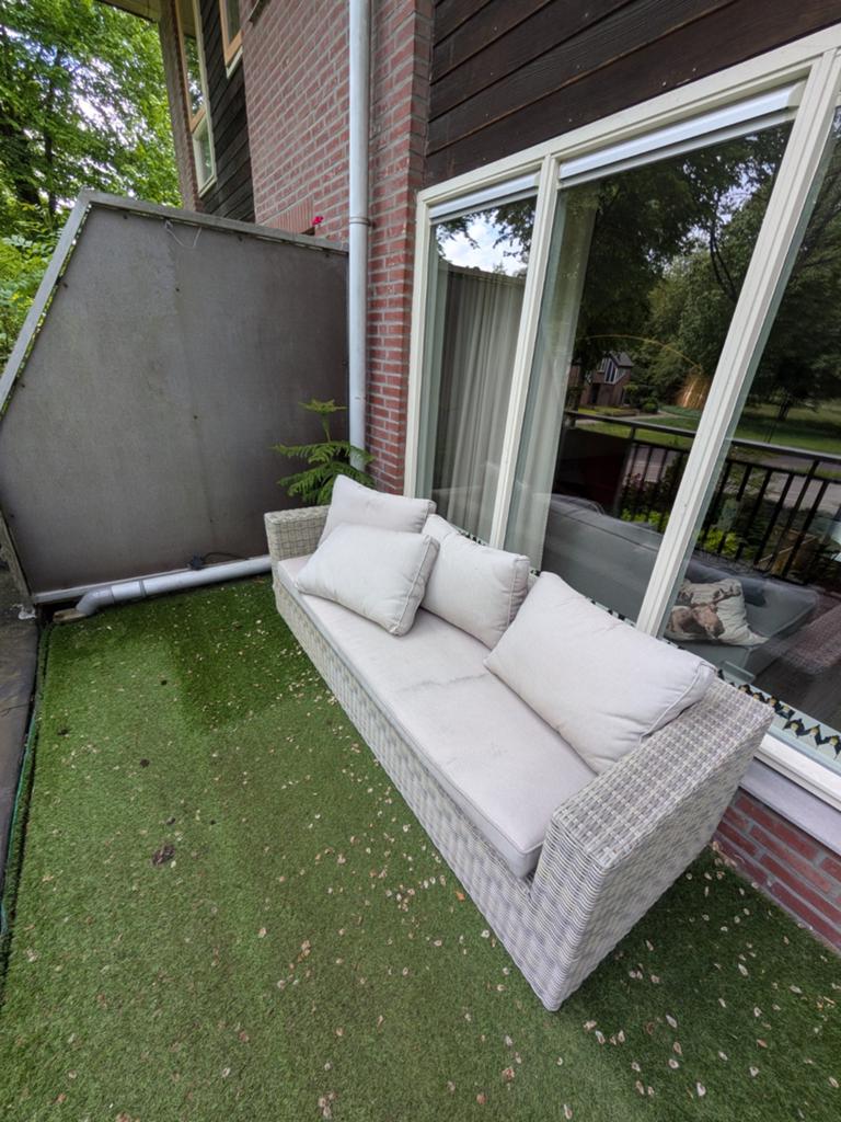 Loungeset L-vorm te koop (hoezen uitwasbaar!), Ophalen, Bank