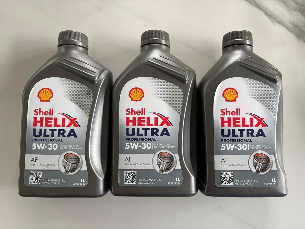 3x nieuwe Shell motorolie Helix Ultra Professional 1L 5W-30, Ophalen of Verzenden