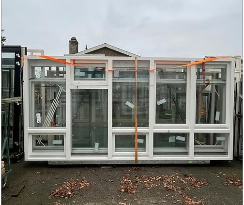 Groot raamkozijn, Ophalen, Zo goed als nieuw, 150 tot 225 cm, Inclusief glas