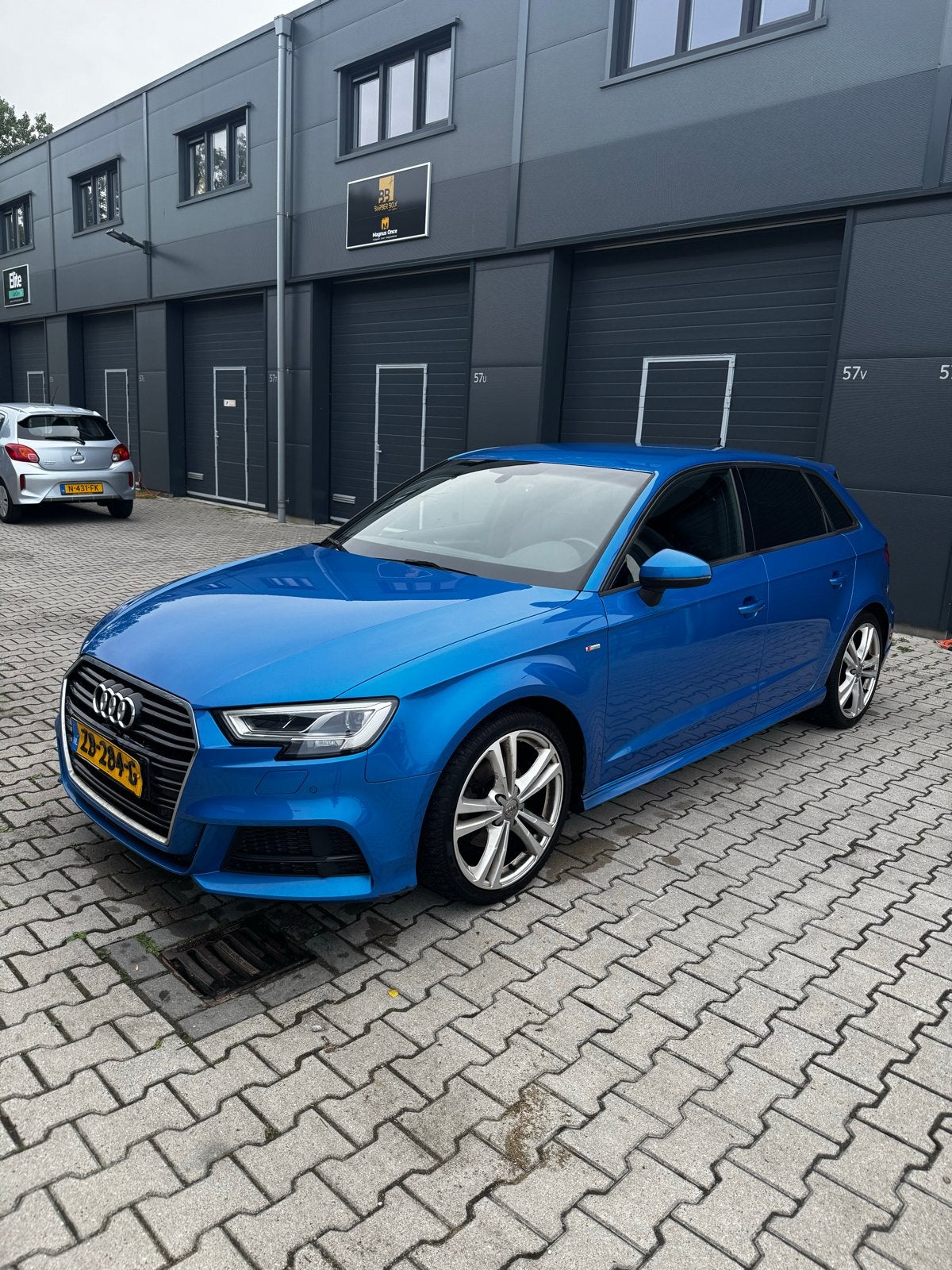 Audi A3 Sportback 30 TDI  S-Line 2019 Blauw Automaat, Auto's, Audi, Bedrijf, A3, Diesel, Hatchback, Automaat, Origineel Nederlands
