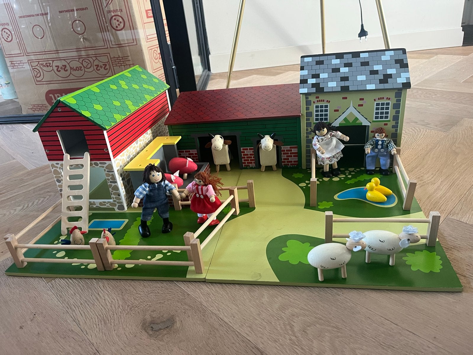Tidlo Houten Boerderij Speelset met Figuren en Dieren, Ophalen, Gebruikt, Overige typen