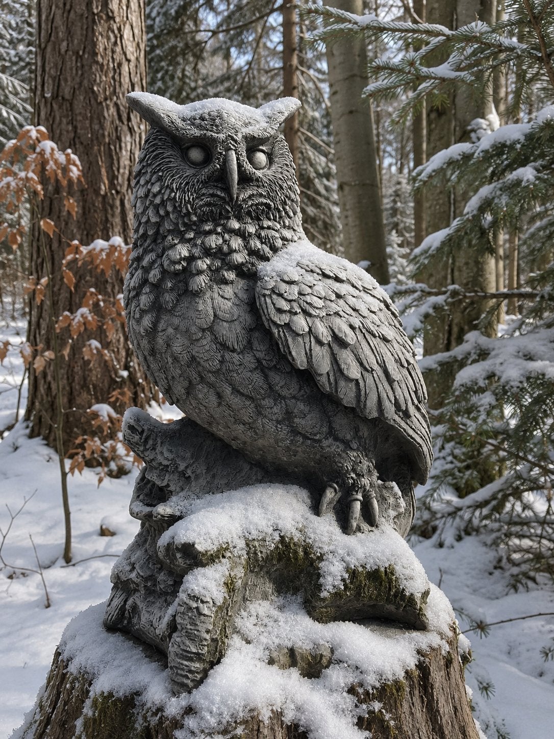 ‼️XL uil 56cm 50kg UHU uilen kerkuilen sneeuwuilen adelaars, Tuin en Terras, Ophalen of Verzenden, Nieuw, Beton, Dierenbeeld
