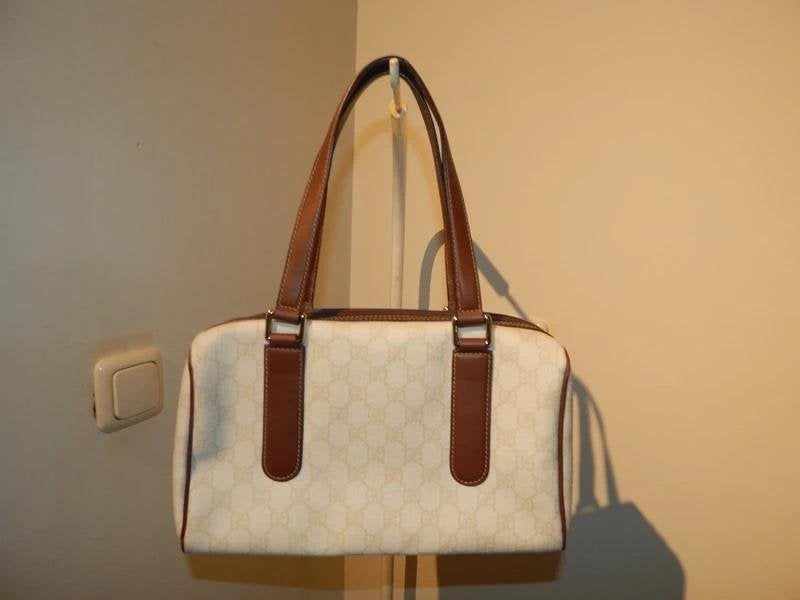 Gucci prachtige klassieker leren handtas monogram Als Nieuw, Sieraden, Tassen en Uiterlijk, Tassen | Damestassen, Verzenden, Zo goed als nieuw